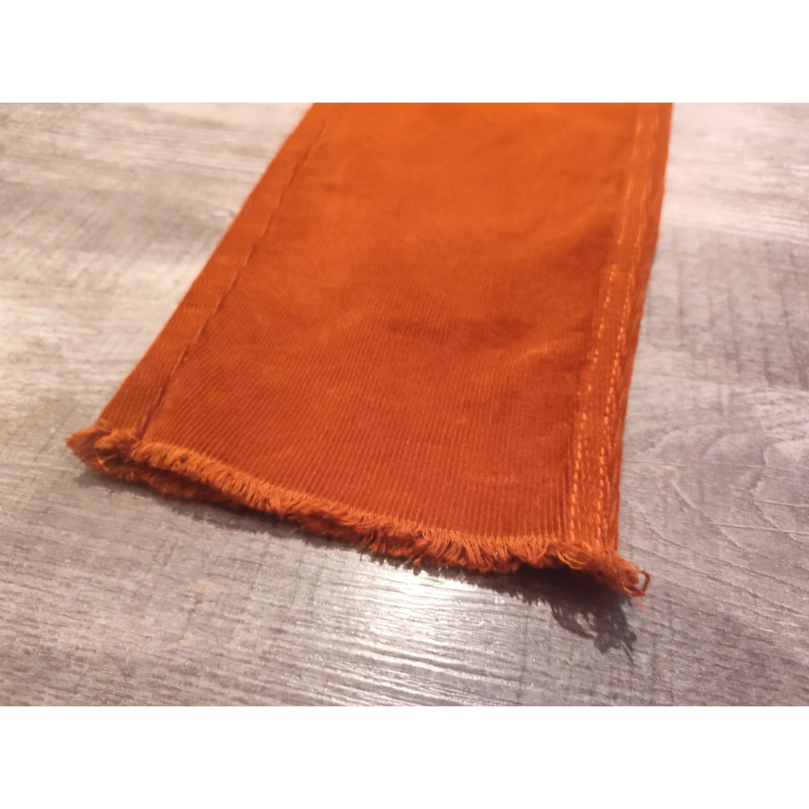 Free People VINTAGE Free People Pants Womens 28 Regular Tapered Corduroy Ankle Fall Seasonal Orange Size 28" / US 6 / IT 42 - 2 Thumbnail