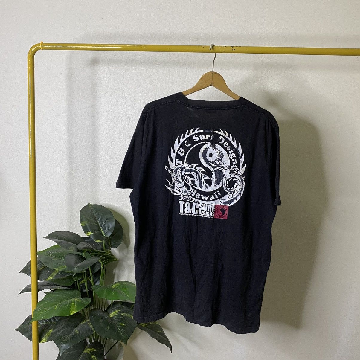 Vintage Y2K T&C Surf Dragon Graphic Stussy Style T Shirt Size US XL / EU 56 / 4 - 1 Thumbnail