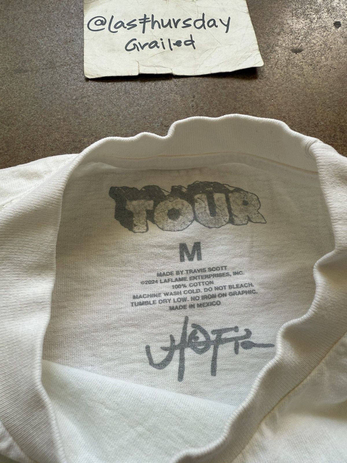 Travis Scott Travis Scott Utopia European Tour Tee Medium Size US M / EU 48-50 / 2 - 3 Thumbnail