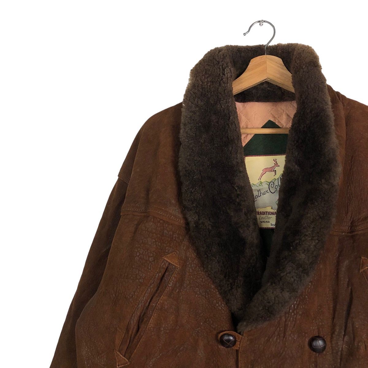 Japanese Brand Vtg Lamb Skin Leather Jacket Made in France Mitsumine Japan Size US L / EU 52-54 / 3 - 7 Thumbnail