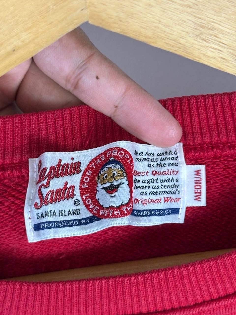 Captain Santors × Vintage RARE VINTAGE CAPTAIN SANTA SPORT CLUB RED SWEATSHIRT Size US M / EU 48-50 / 2 - 9 Thumbnail