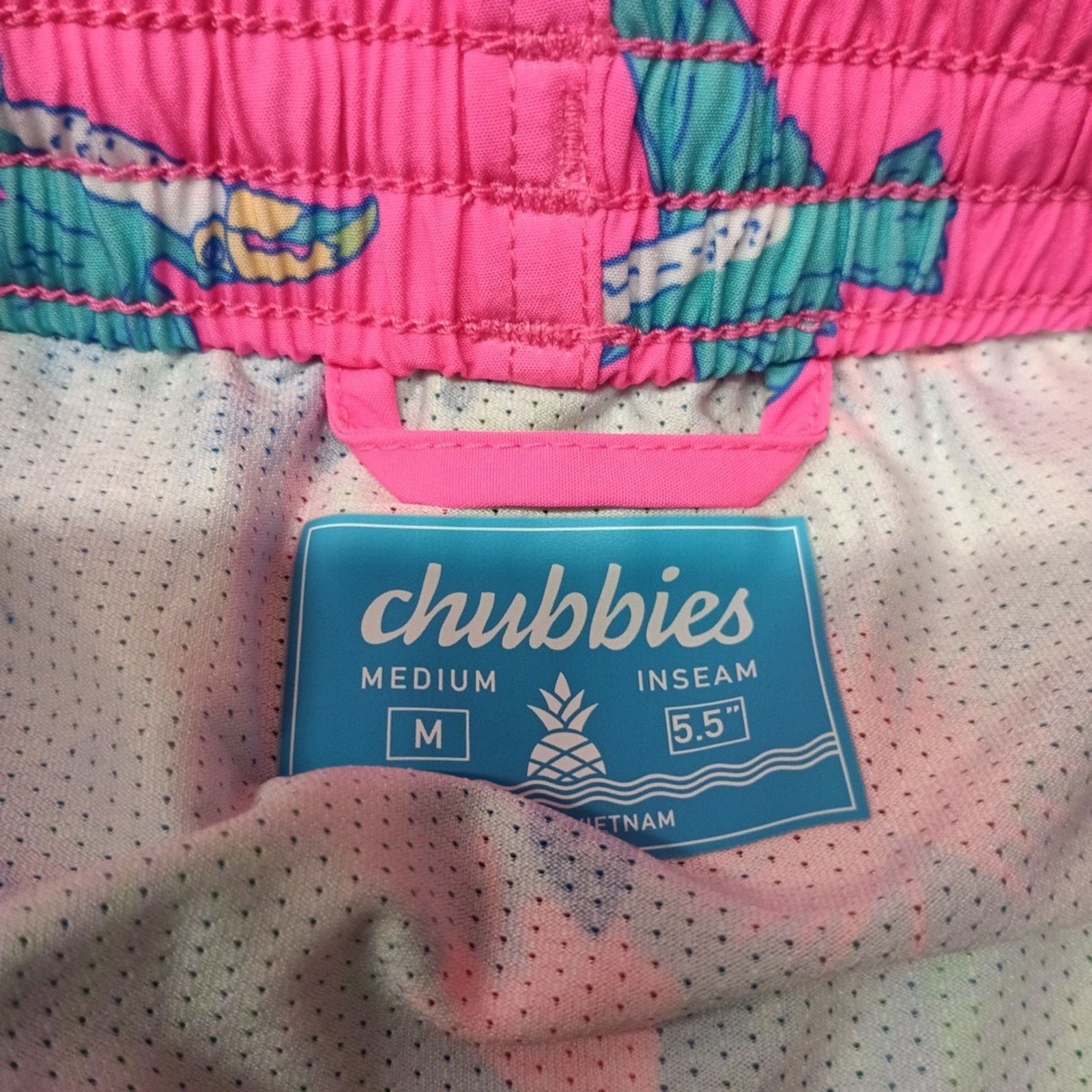 Chubbies Chubbies The Toucan Do Its Lined Swim Trunks Pink Men M 5.5" Size US 28 / EU 44 - 4 Thumbnail