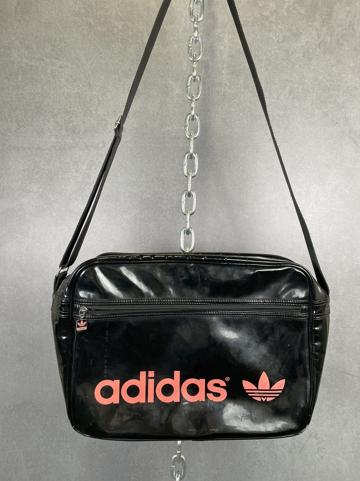 Adidas Adidas Originals Womens Messenger Bag Black Pink Airliner Grailed