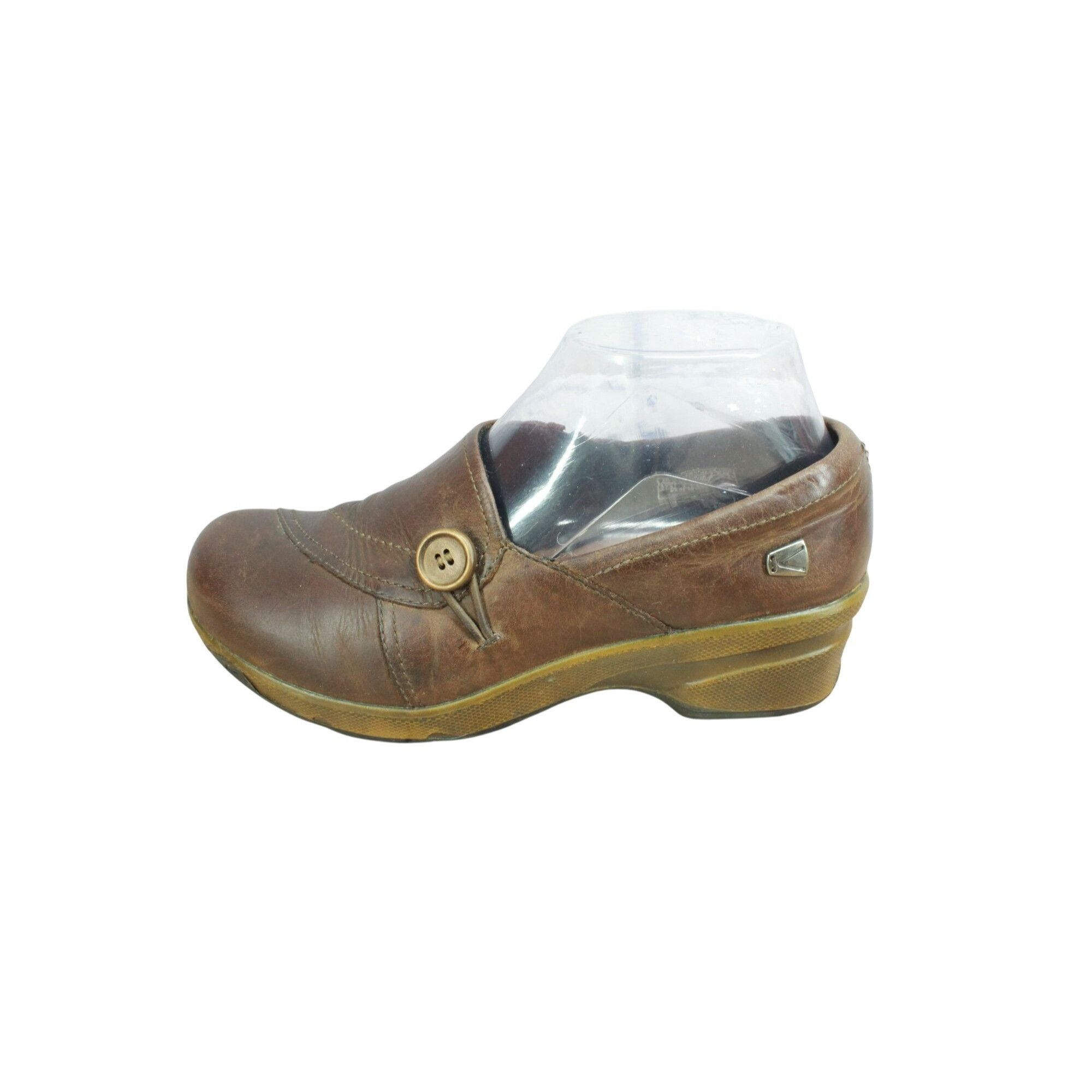 KEEN Keen Mora Button Leather Slip On Non Slip Casual Mule Clogs Size US 7 / IT 37 - 1 Thumbnail