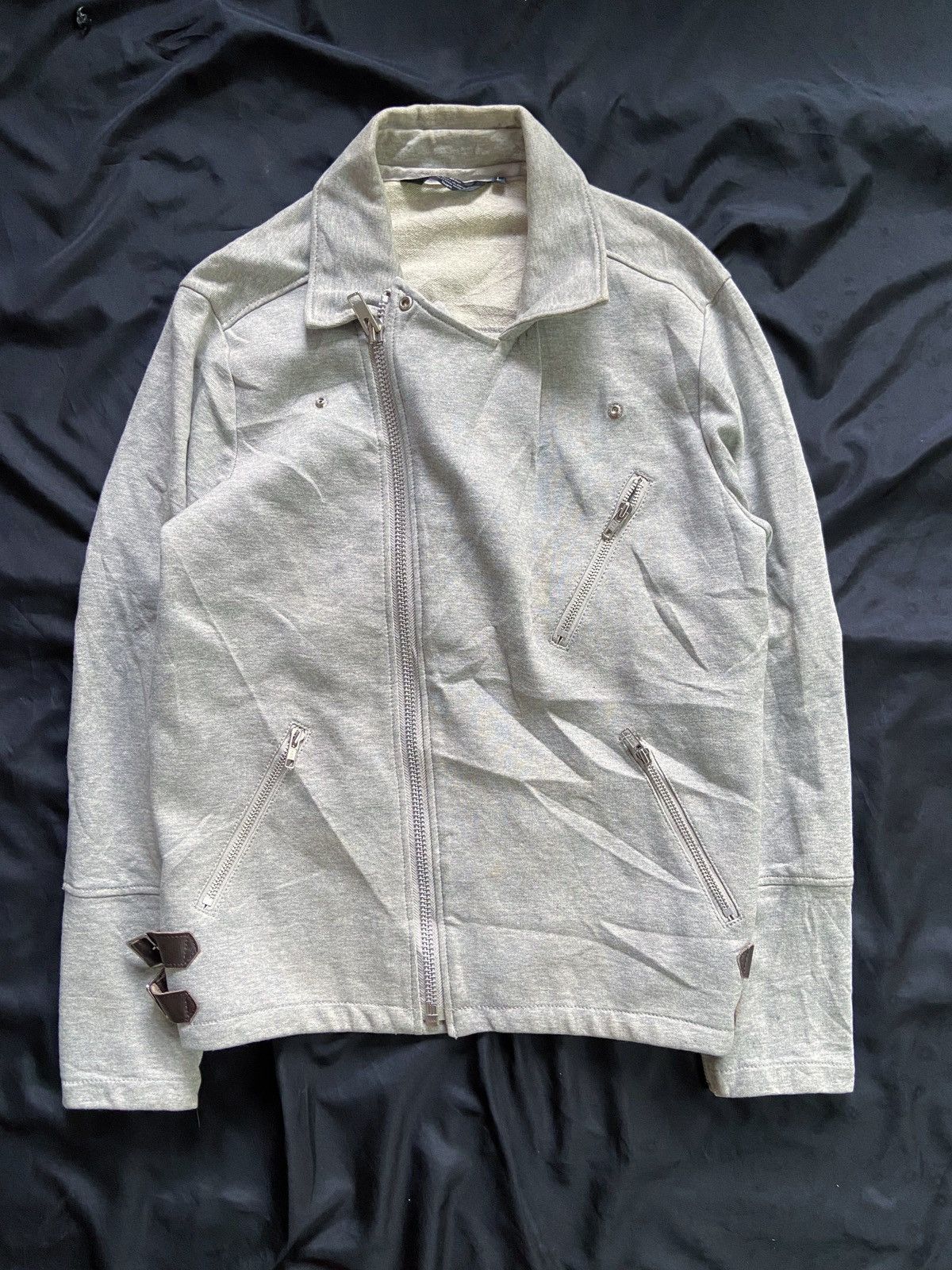PPFM JAPANESE ASYMMETRICAL PUNK ZIP JACKET raf simons g.o.a Size US L / EU 52-54 / 3 - 10 Thumbnail