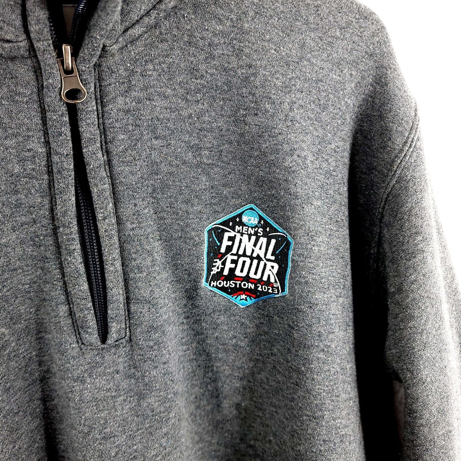 Designer Big Cotton Final Four Houston 2023 Gray 1/4 Zip Sweater Smal Size US S / EU 44-46 / 1 - 2 Thumbnail