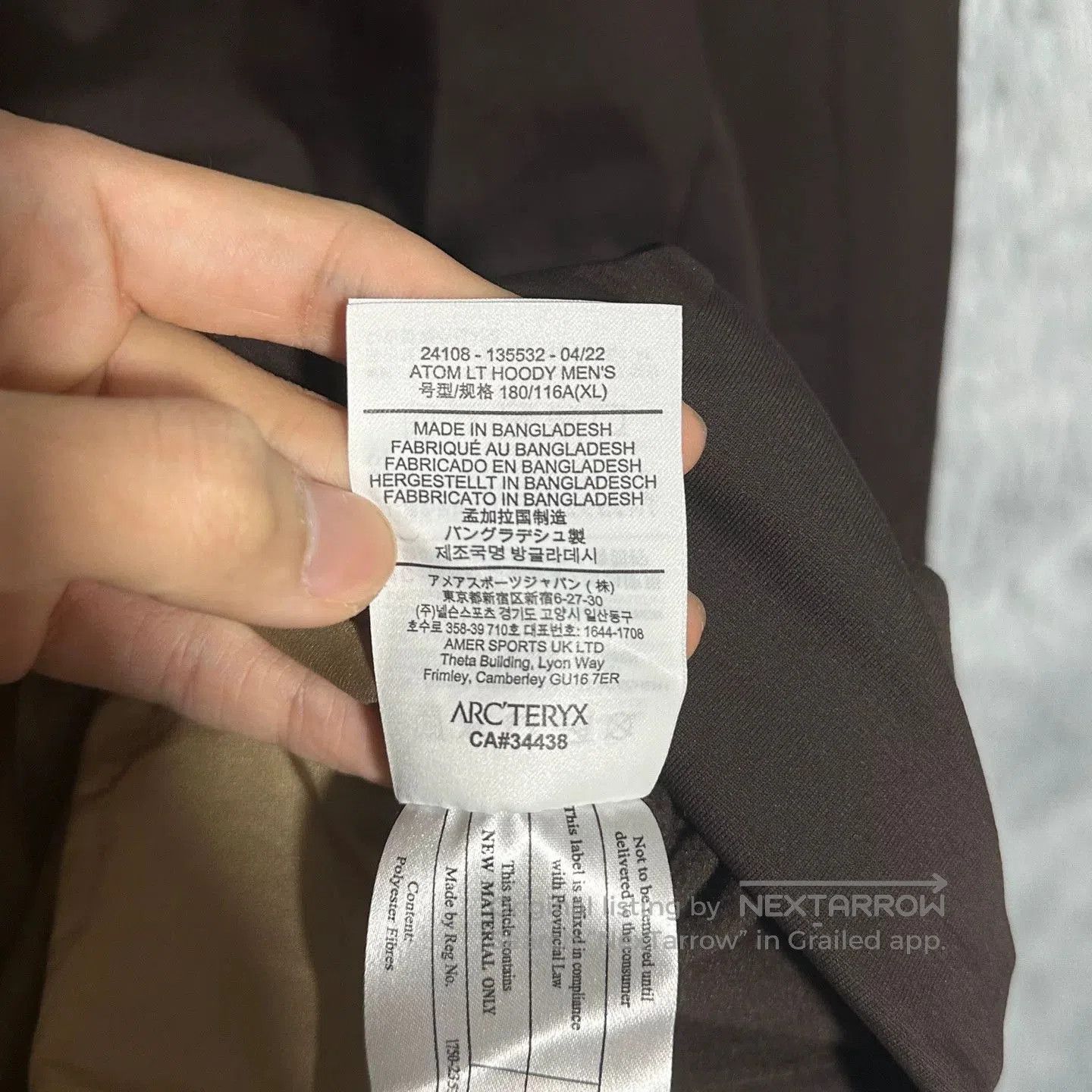 Arc'teryx arcteryx atom lt hoody jacket in brown. Size US XL / EU 56 / 4 - 7 Thumbnail