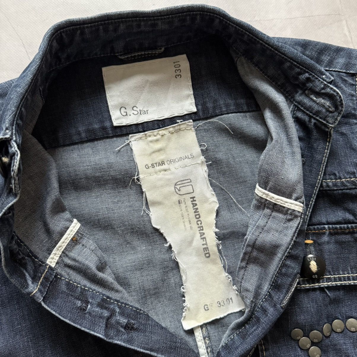 G-Star G-Star Handcrafted Rare Denim Shirt Jacket Size US L / EU 52-54 / 3 - 13 Thumbnail