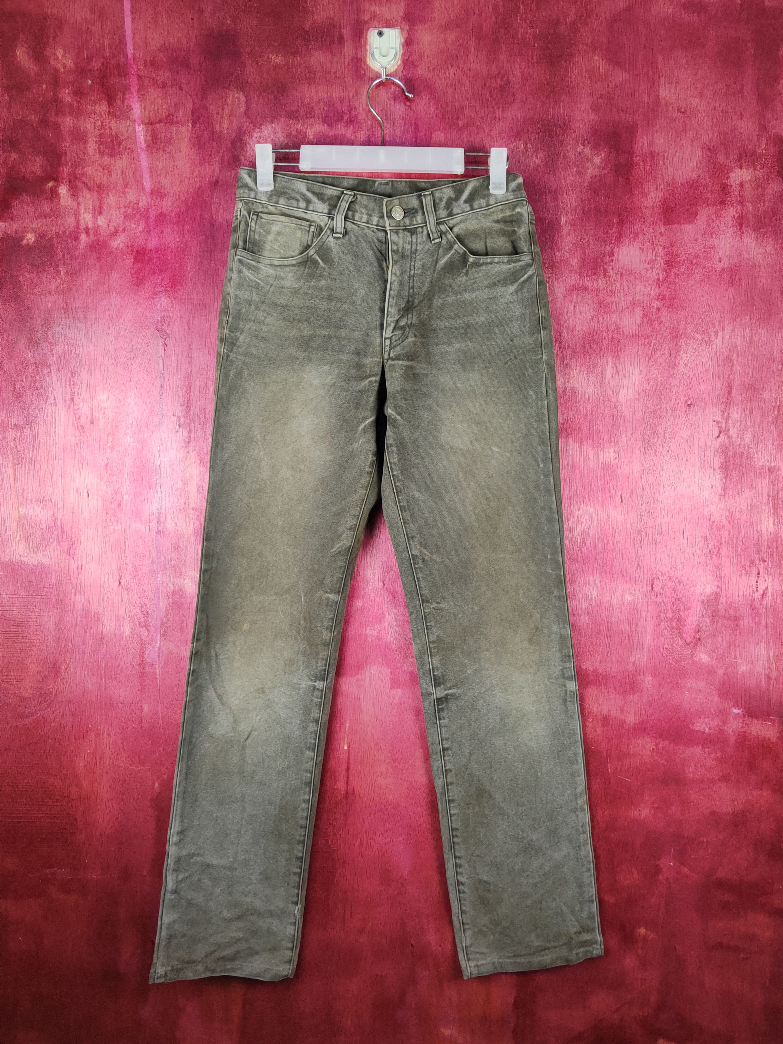 Japanese Brand Blue Way Olive faded cargo denim Jeans #S1571 Size US 28 / EU 44 - 1 Thumbnail