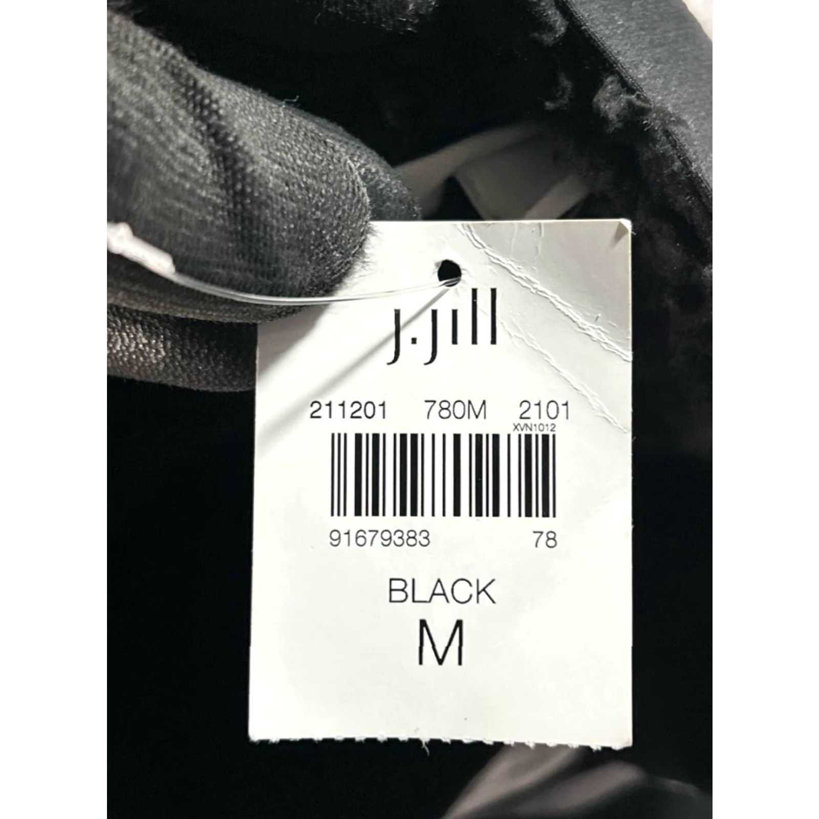 J. Jill J Jill Fit Vest Womens Medium Black Faux Fur Sherpa Lined Nylon Stretch Full Zip Vest Jacket Womens M Black Lined Lightweight Nylon Full Zip Size M / US 6-8 / IT 42-44 - 5 Thumbnail