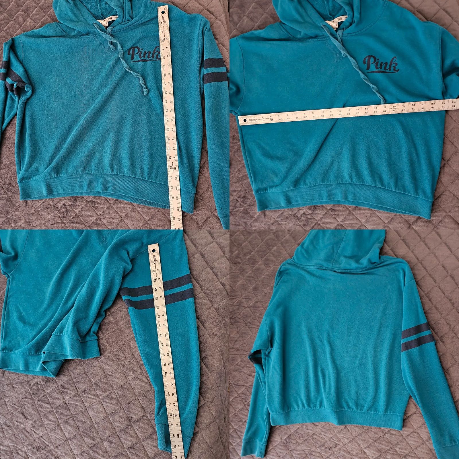 Victoria's Secret Victoria's Secret Sweatshirt Hoodie Women's L Teal Logo Pullover Casual Knit none Jacket? Size L / US 10 / IT 46 - 8 Thumbnail