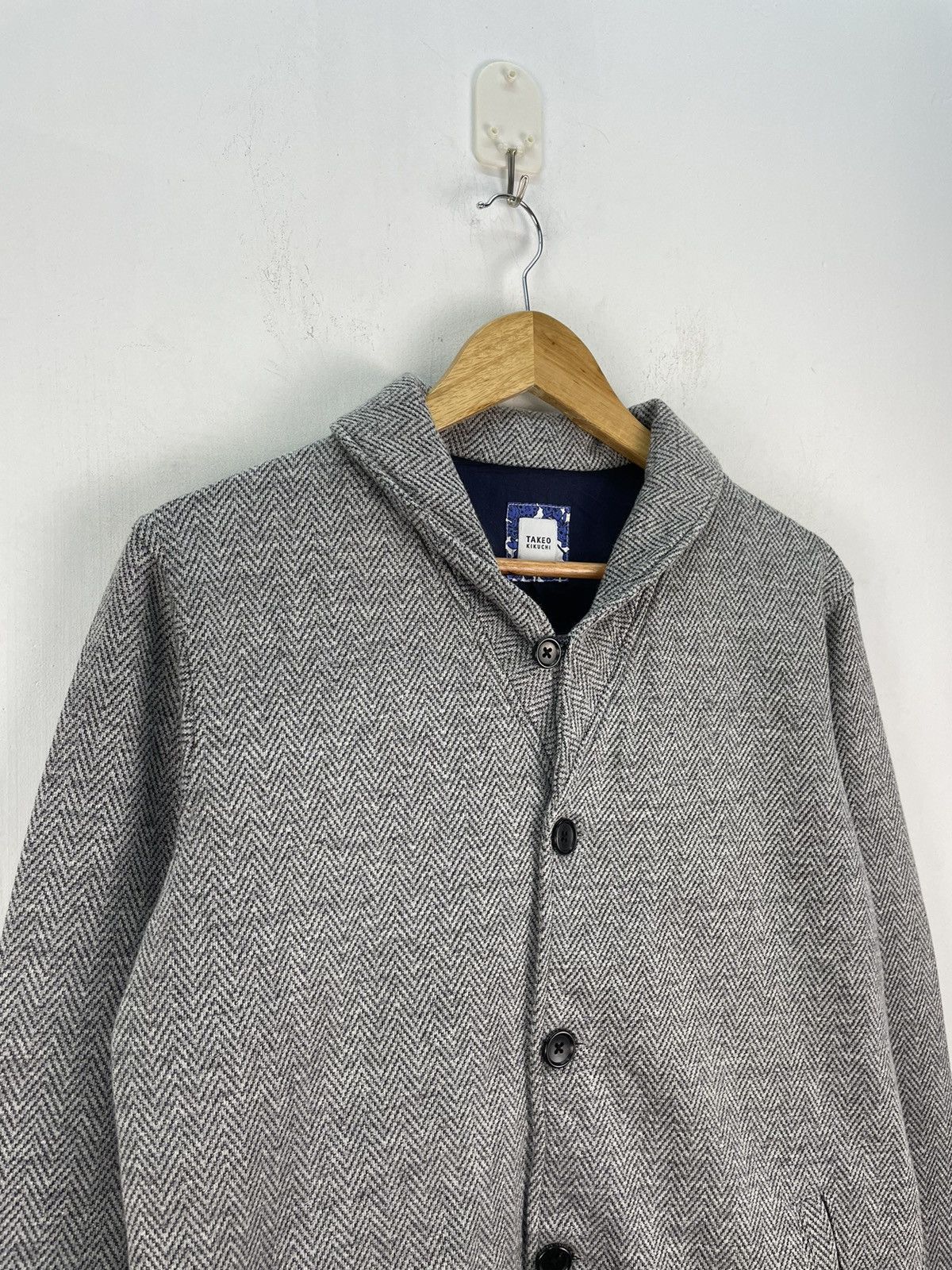 Issey Miyake Vintage Takeo Kikuchi Issey Miyake Jacket Hooded Button Size US M / EU 48-50 / 2 - 2 Thumbnail