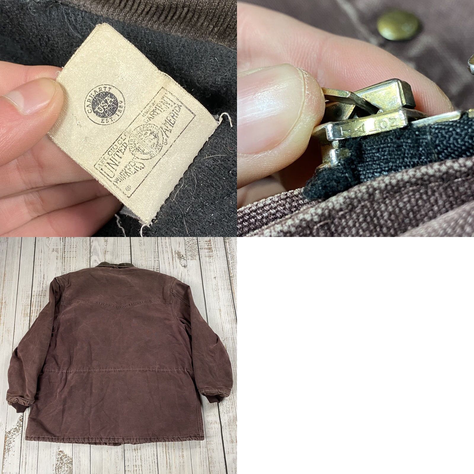 Carhartt VTG Carhartt Jacket 2XL 2XL Mens Brown Quilted Long Coat Workwear Chore Barn C08 1998 90s Reg Cotton Canvas Zip Snap Size US XXL / EU 58 / 5 - 8 Thumbnail