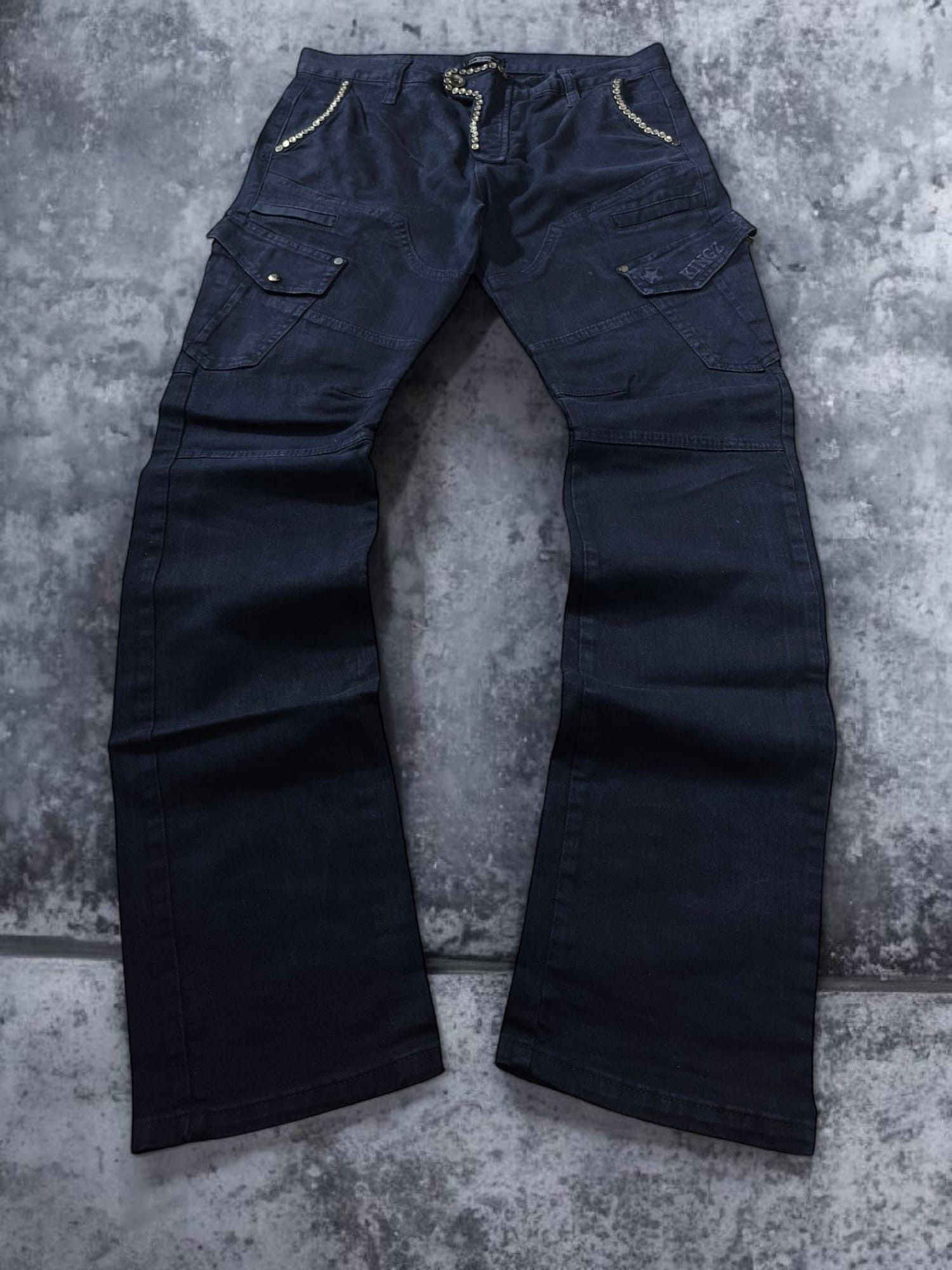 Other Studded Slimfit Hedi Slimane Number Nine Jeans Army Cargo Size US 34 / EU 50 - 7 Thumbnail