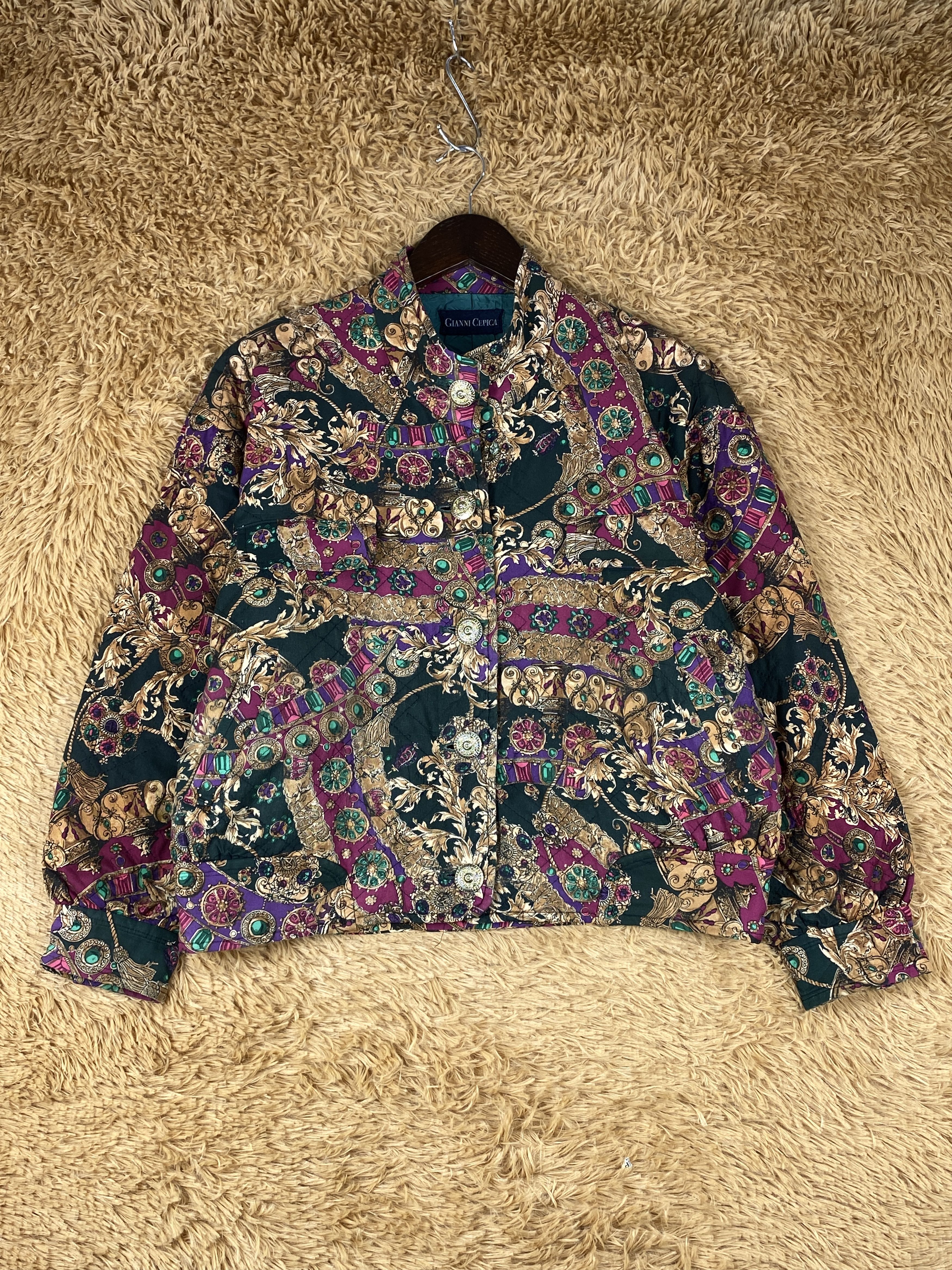 Vintage Gianni Cepica Retro Pattern Jacket J1839