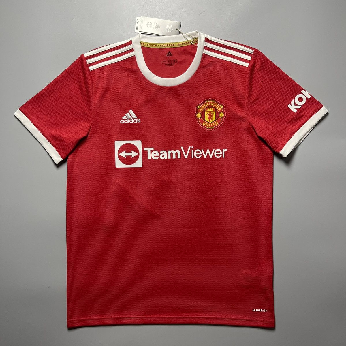 Vintage MAN UNITED ADIDAS 2021/2022 SOCCER HOME JERSEY #10 RASHFORD Size US L / EU 52-54 / 3 - 2 Thumbnail