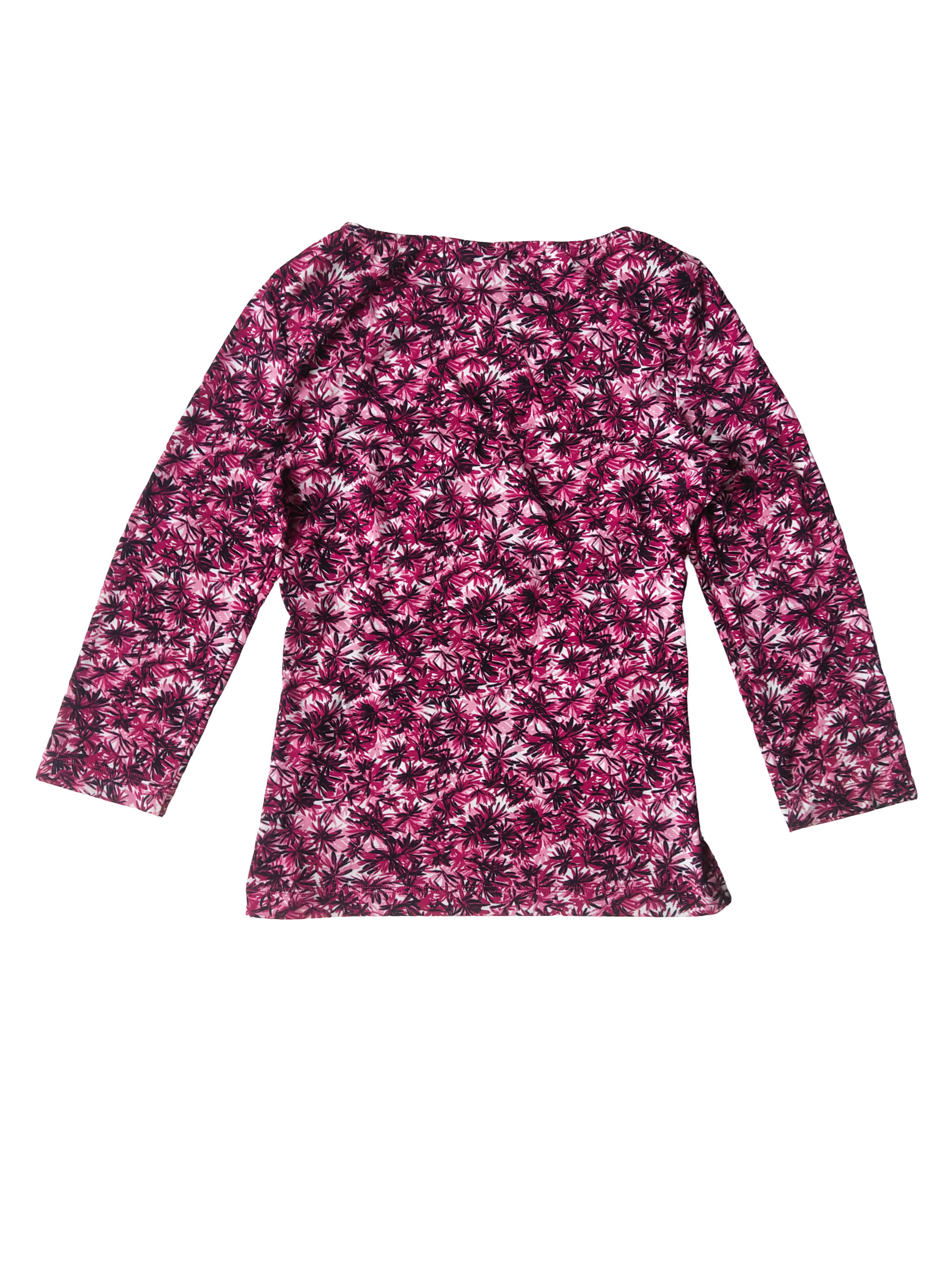 Bcbgmaxazria Y2K BCBGMAXAZRIA Slinky Ruched Floral V-Neck Top Size M / US 6-8 / IT 42-44 - 5 Thumbnail