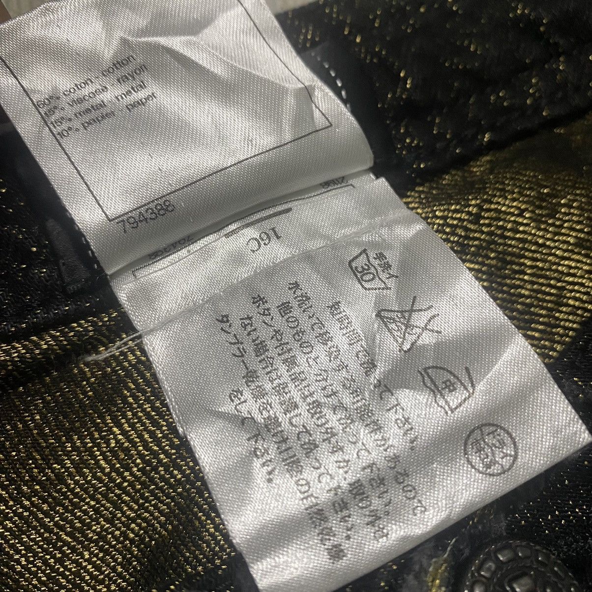 Chanel Chanel Noir Black&Gold Logo Pocket Denim Jeans Size 28" / US 6 / IT 42 - 20 Thumbnail