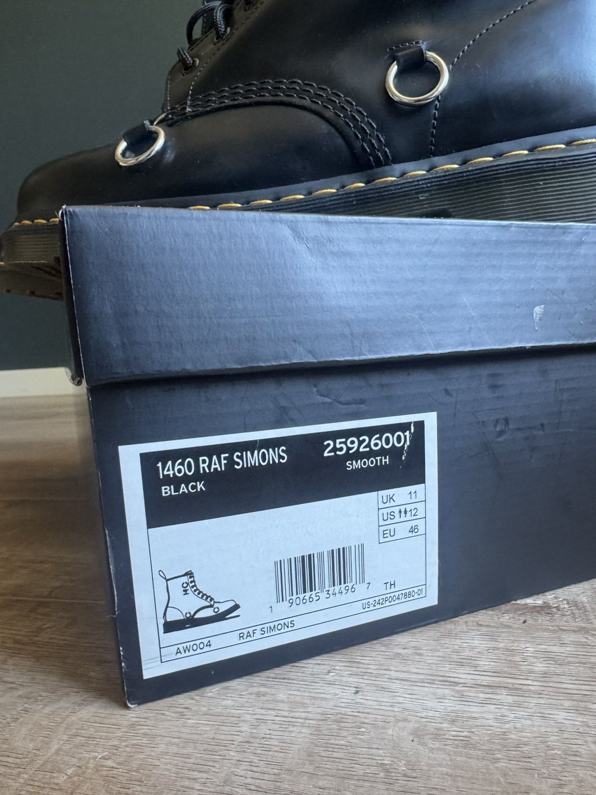 Dr. Martens × Raf Simons 1460 Raf Simon Boots Size US 12 / EU 45 - 8 Thumbnail