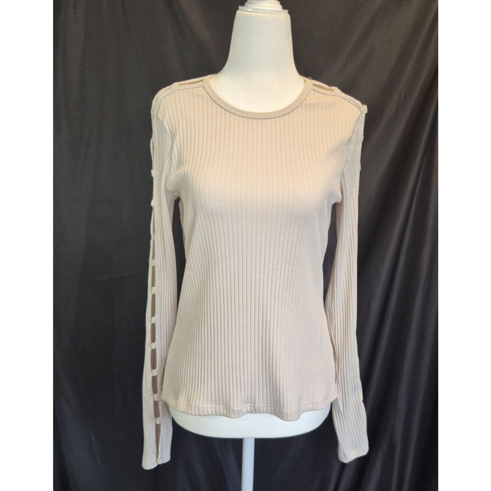 Jonathan Simkhai Jonathan Simakhi Standard Tobie Melange Rib Cut Out Top L Size L / US 10 / IT 46 - 2 Thumbnail