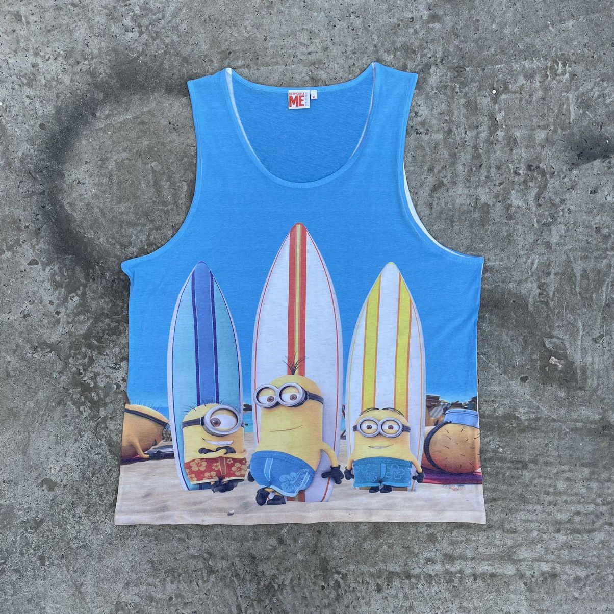 Cartoon Network × Vintage Vintage Overprint Minion Man Sleeveless Tank Top Y2K Summer Size US XL / EU 56 / 4 - 2 Thumbnail