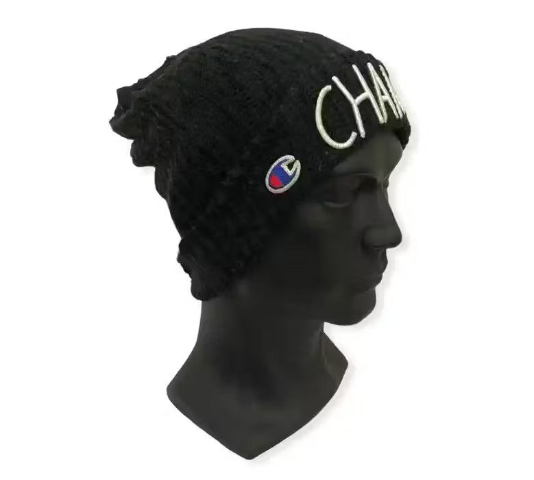 image of Vintage Champion Spell Out Beanie Hat, Men's