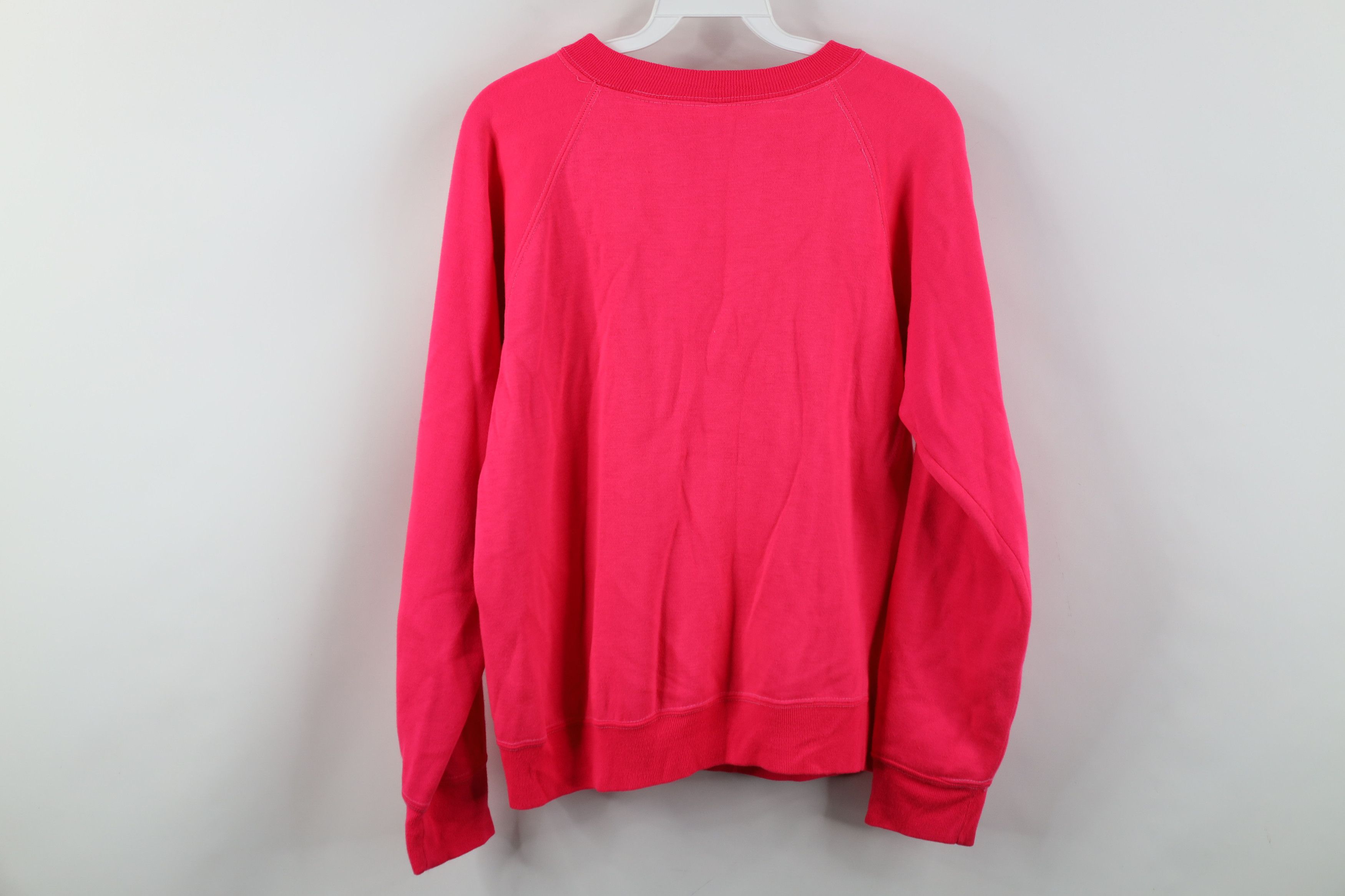 Vintage Vintage 70s Streetwear Crewneck Sweatshirt Neon Pink USA Size M / US 6-8 / IT 42-44 - 12 Thumbnail