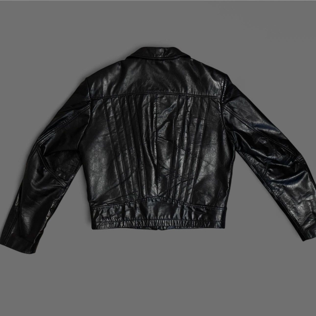 Wilsons Leather Vintage 80’s Wilson’s Black Leather Jacket Size US XXS / EU 40 - 3 Thumbnail