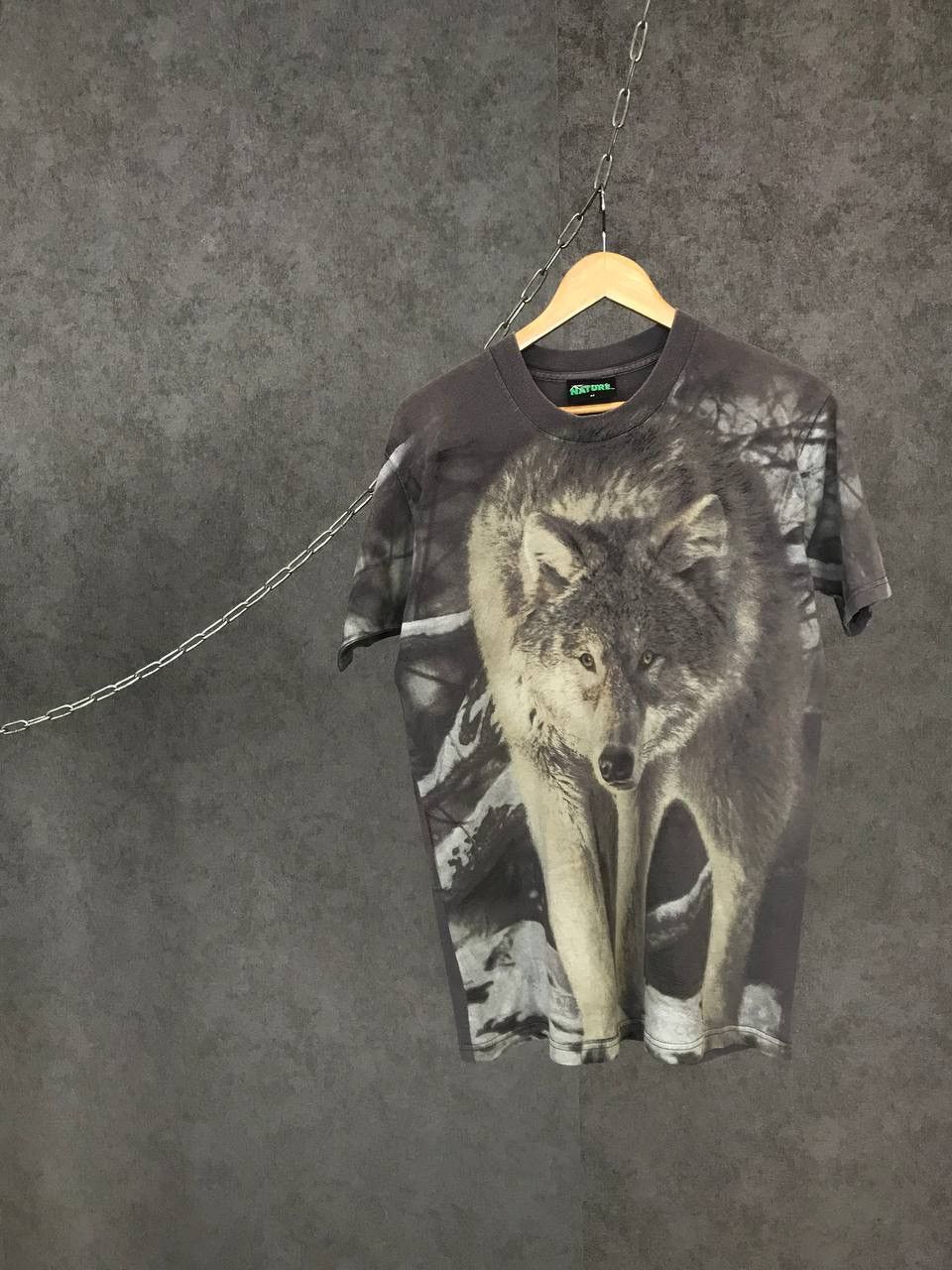 Vintage Wolf animal vintage overprinted made in USA tee Size US M / EU 48-50 / 2 - 1 Thumbnail