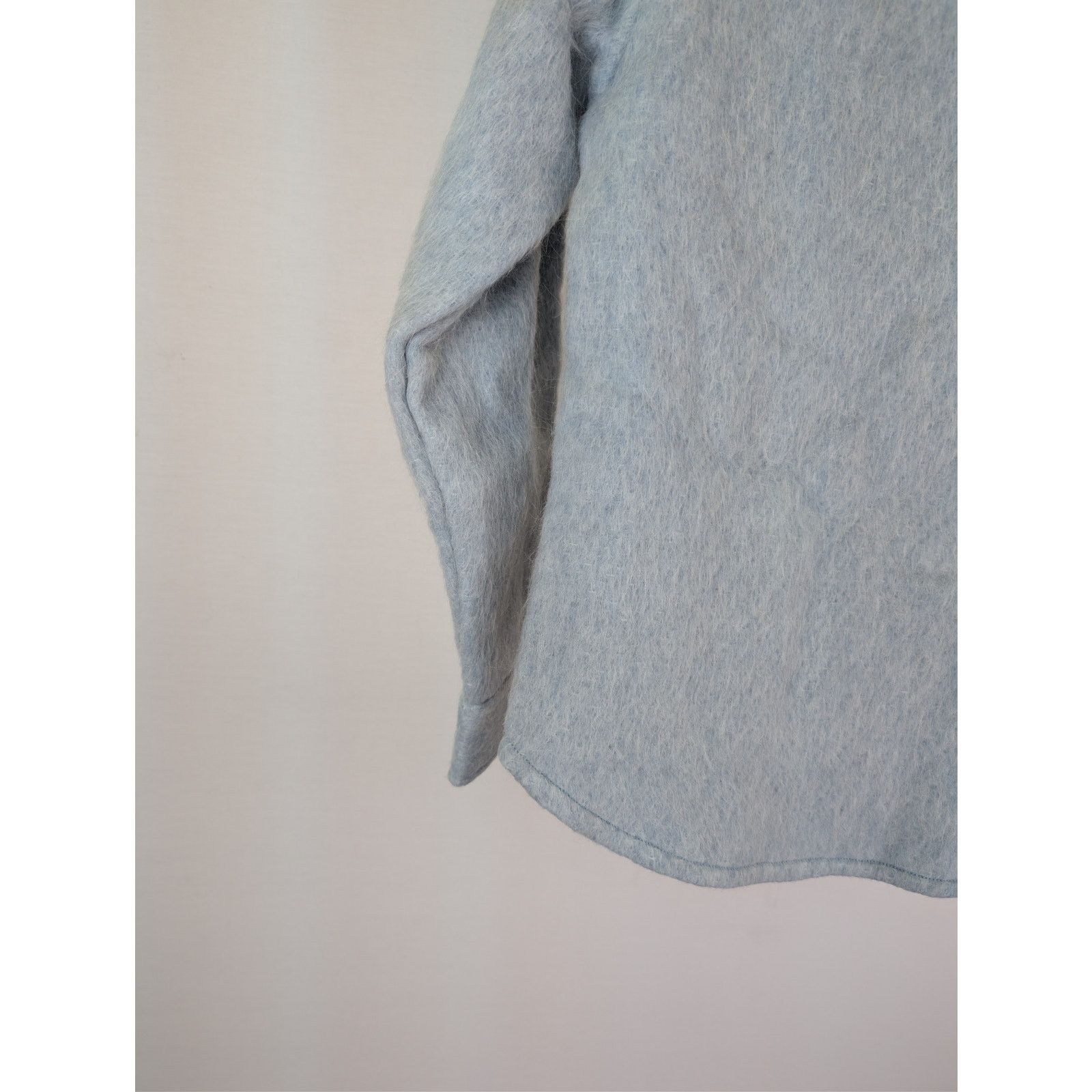 Aime Leon Dore o1rshd1 Long Sleeve Mohair Button up Shirt in Skywriting Size US S / EU 44-46 / 1 - 14 Thumbnail