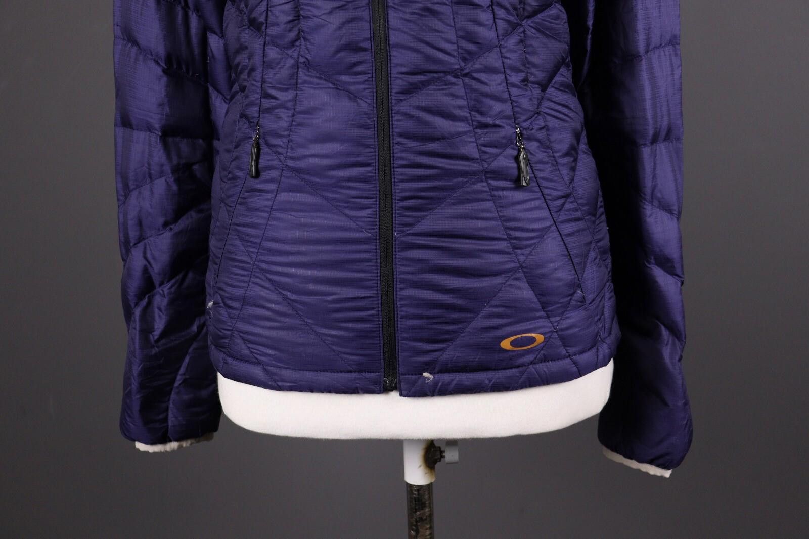 Oakley Oakley Regular Fit Blue Full Zip Quilted Down Jacket Size Size S / US 4 / IT 40 - 3 Thumbnail