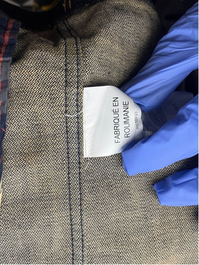 Armani Armani Indigo Denim Jacket w/ Plaid Lining – Size M (EU 50) Size L / US 10 / IT 46 - 13 Thumbnail