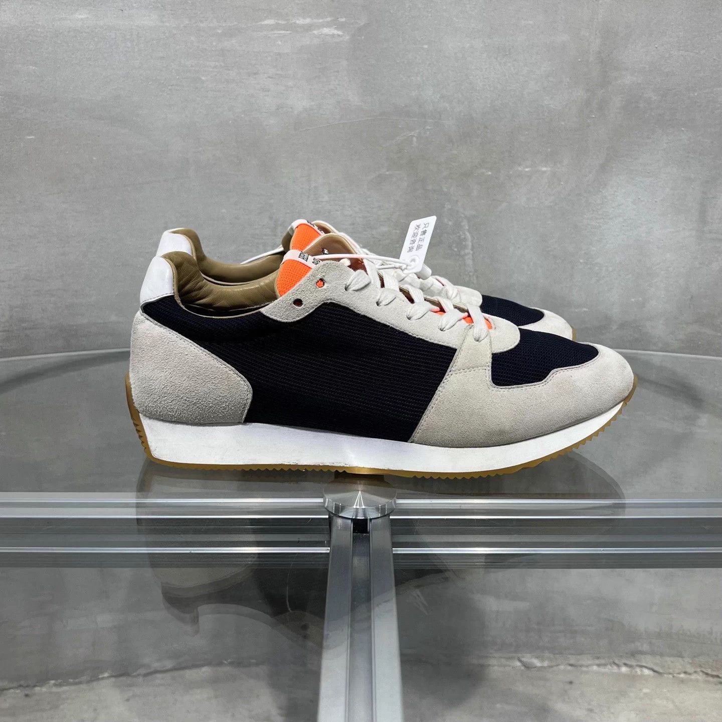 Hermes Hermes Escape Gray Blue Orange Sneakers EUR42 Size US 9 / EU 42 - 4 Thumbnail