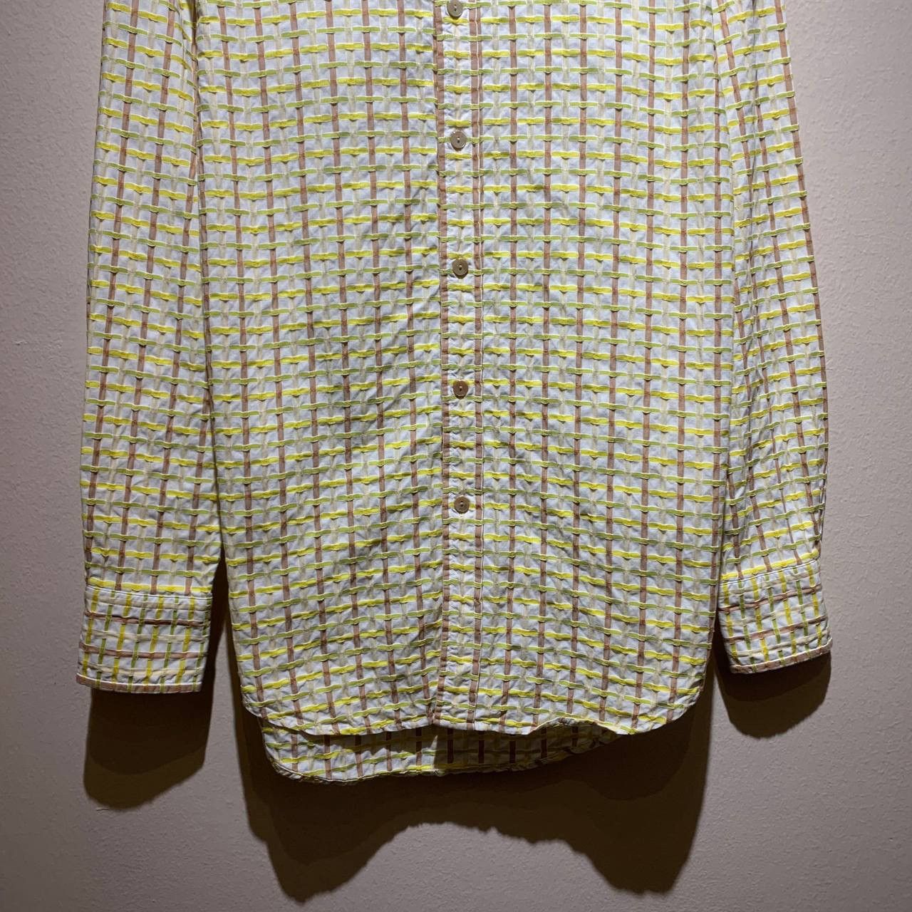 Katharine Hamnett London Katherine Hamnett London Pleated Striped Button Up Shirts Size US M / EU 48-50 / 2 - 5 Thumbnail