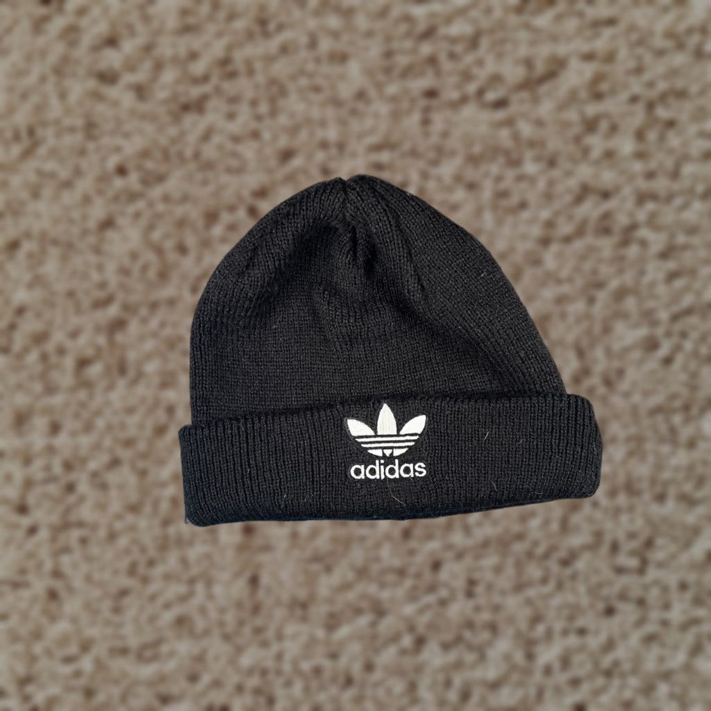 Adidas adidas Beanie Toque Hat One Size Black Knit 100% Acrylic Outdoor Ski Logo Men Beanie Size ONE SIZE - 1 Thumbnail