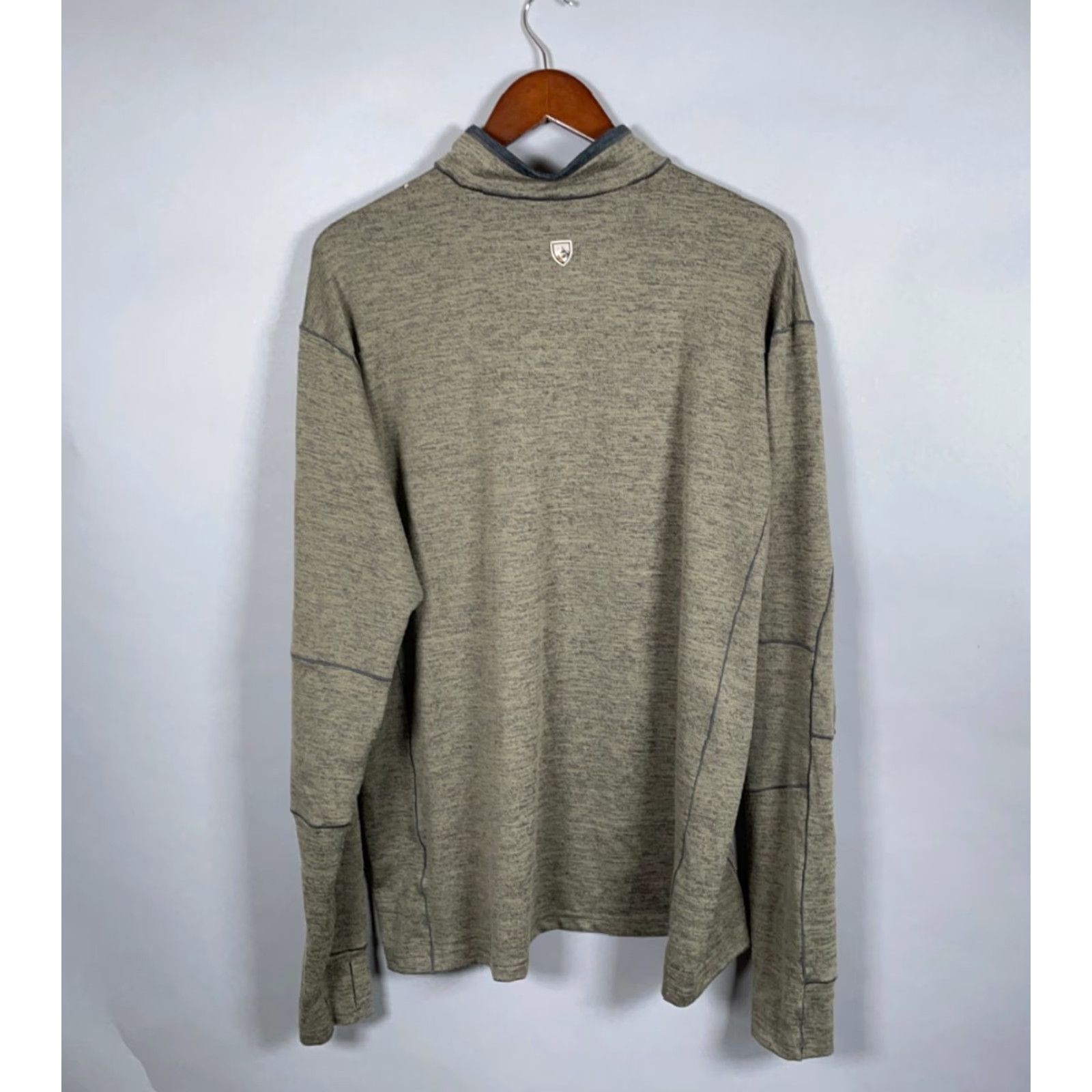 Vintage Kuhl Ryzer 1/4-Zip Pullover Adult 2XL Marled Green Lightweight Outdoors 3112 Size US XXL / EU 58 / 5 - 2 Thumbnail