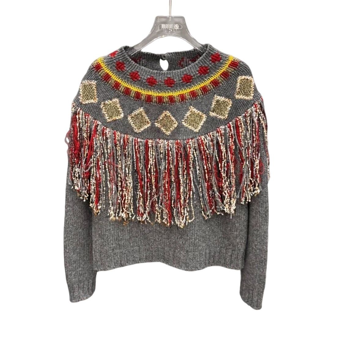 Dior Dior Geometric Fringe Cashmere Sweater FR 36 Size XS / US 0-2 / IT 36-38 - 1 Thumbnail