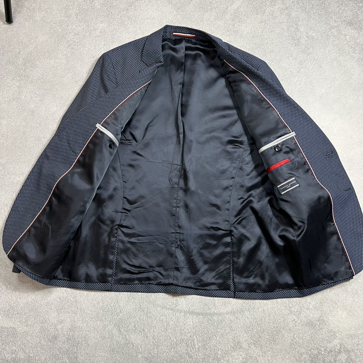 Other 🌀 Vintage Blue Tommy Hilfiger x Rick Owens Style Blazer Size 48L - 9 Thumbnail