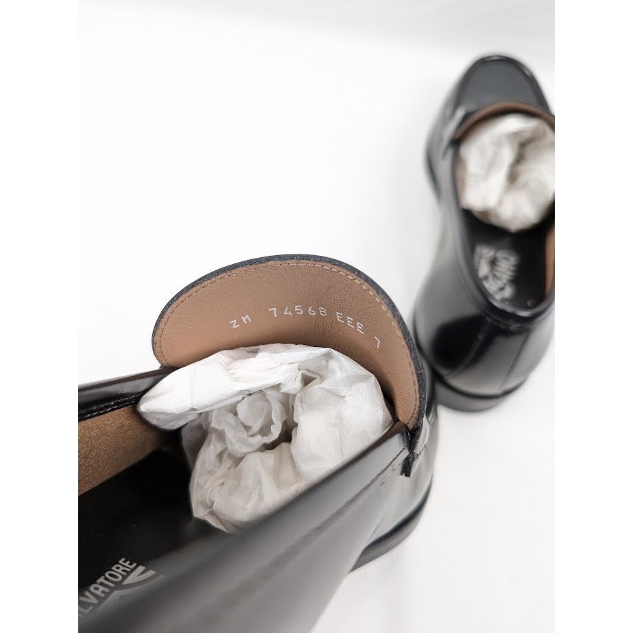Salvatore Ferragamo o1rshd1 Rolo 10 Loafers Shoes in Nero Size US 7 / EU 40 - 18 Thumbnail