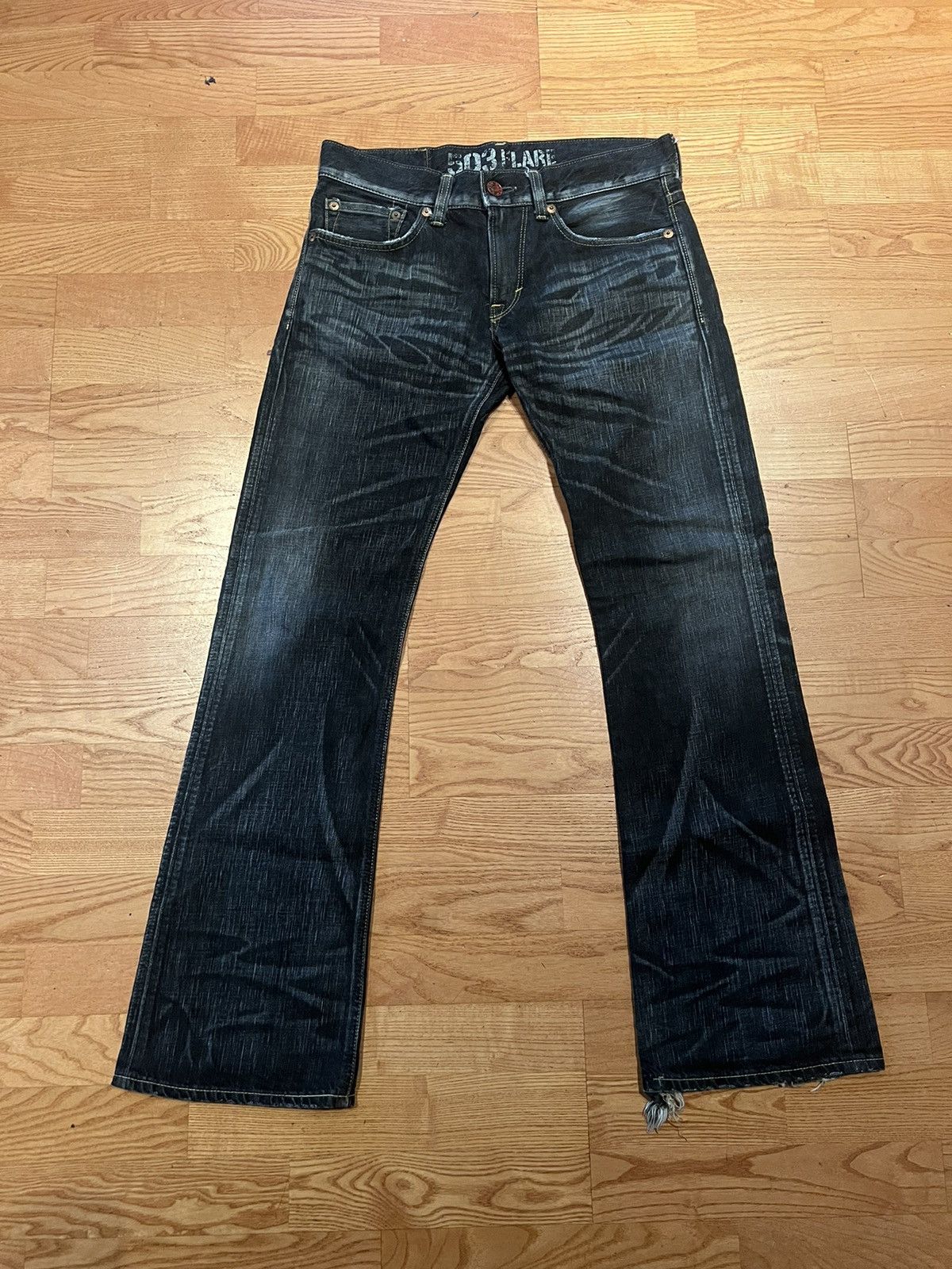 image of If Six Was Nine x Vintage Japanese Vintage Flared Denim in Black, Men's (Size 32)
