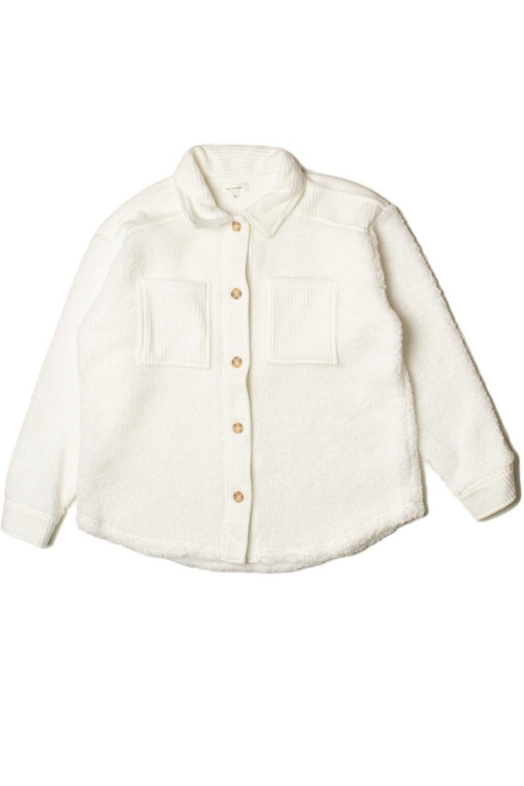 Other No Comment Contrast Sherpa Shacket Fleece Jacket Oversized Size L / US 10 / IT 46 - 5 Thumbnail
