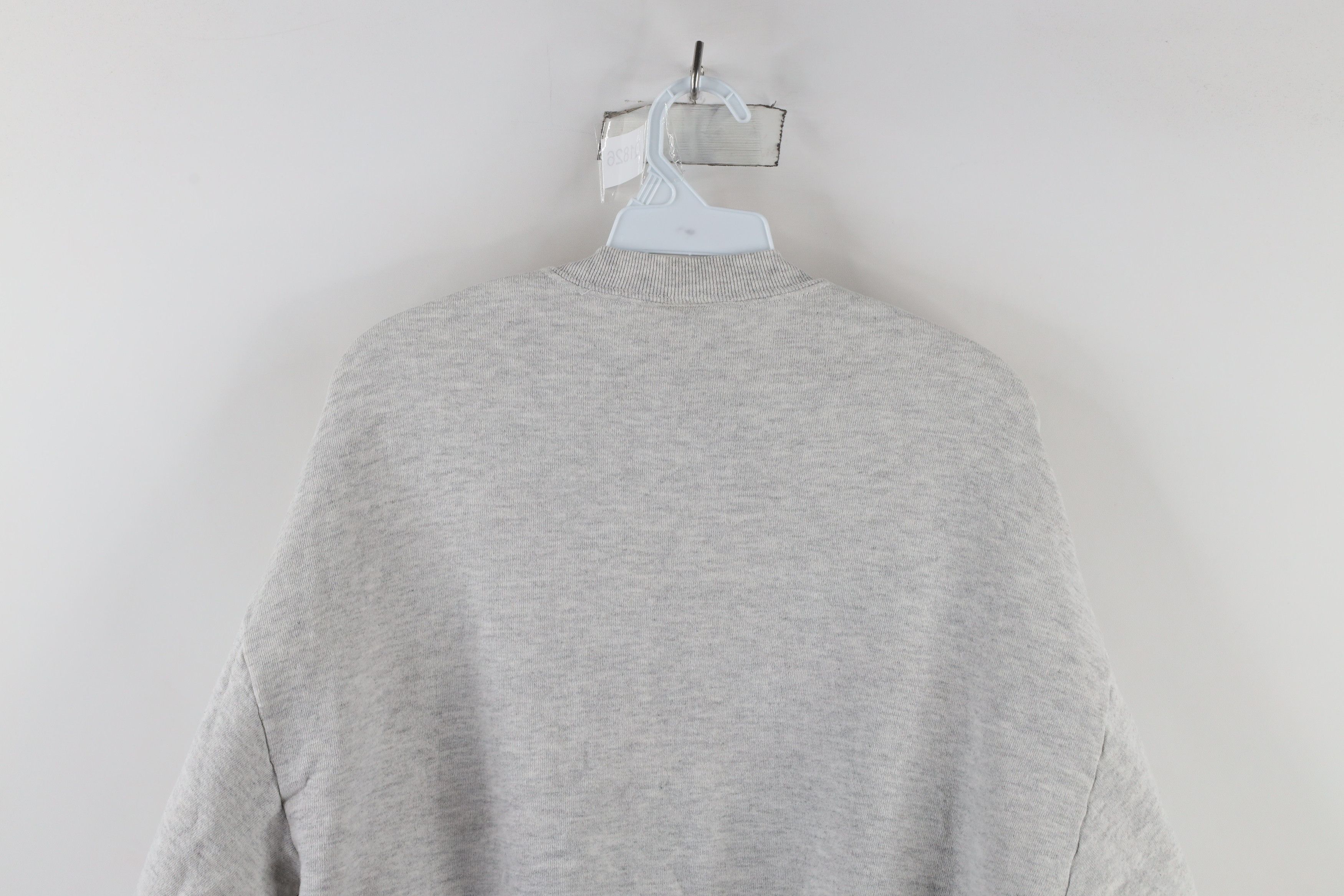 Vintage Vintage 90s Streetwear Crewneck Sweatshirt Heather Gray USA Size US XL / EU 56 / 4 - 8 Thumbnail