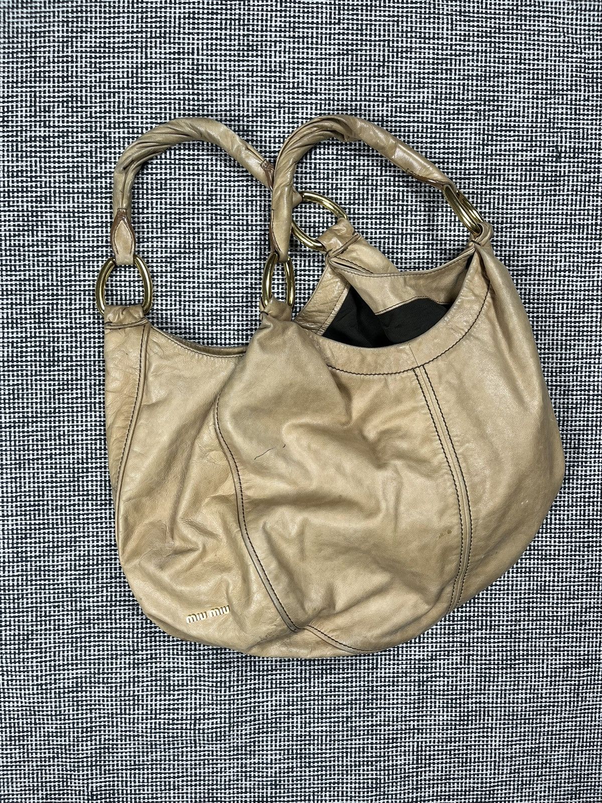 Miu Miu × Prada × Vintage vintage y2k miu miu large shopper handle 