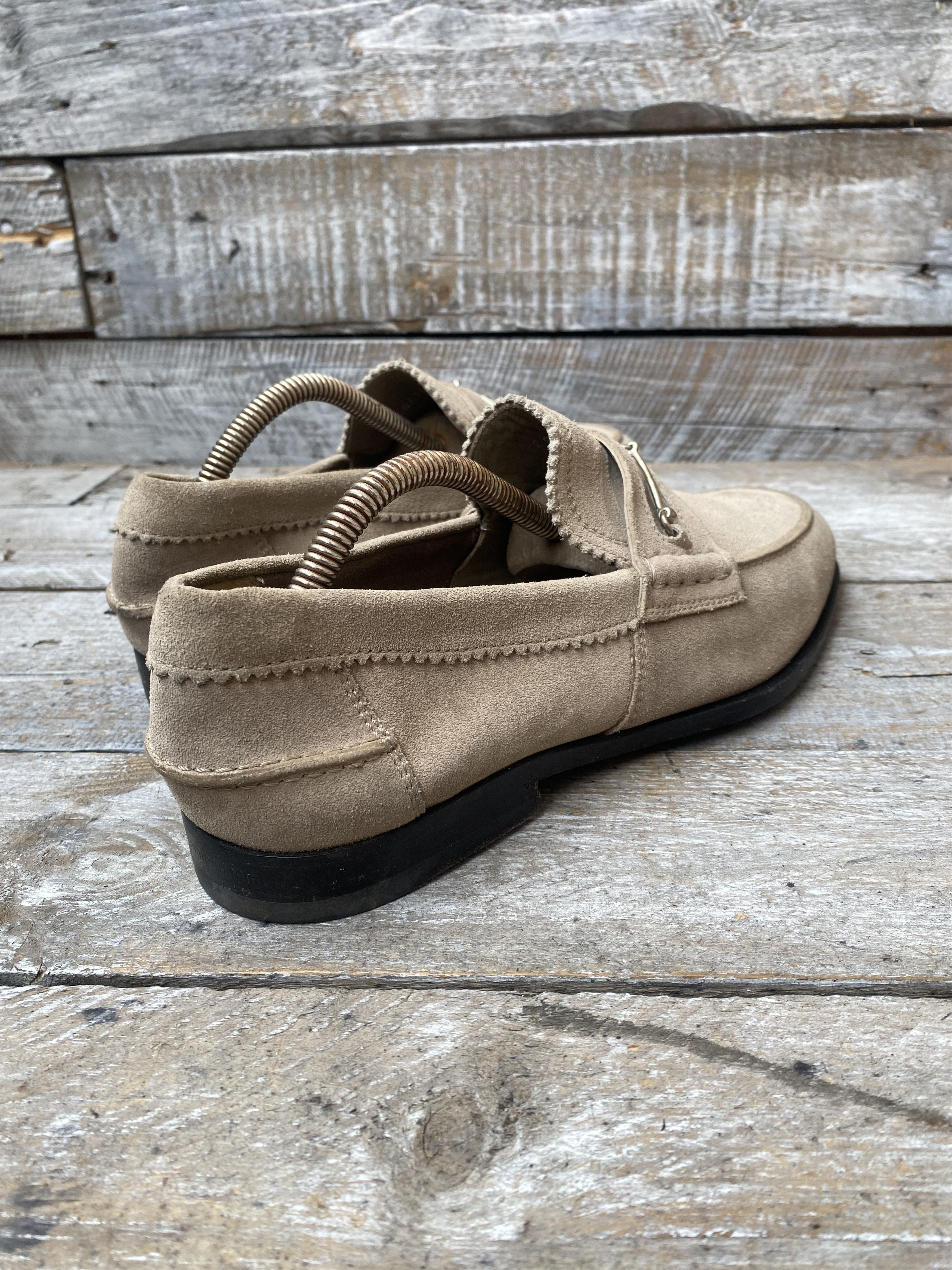 Gucci Gucci horsebit taupe suede leather loafers uk 6 Size US 7 / EU 40 - 6 Thumbnail