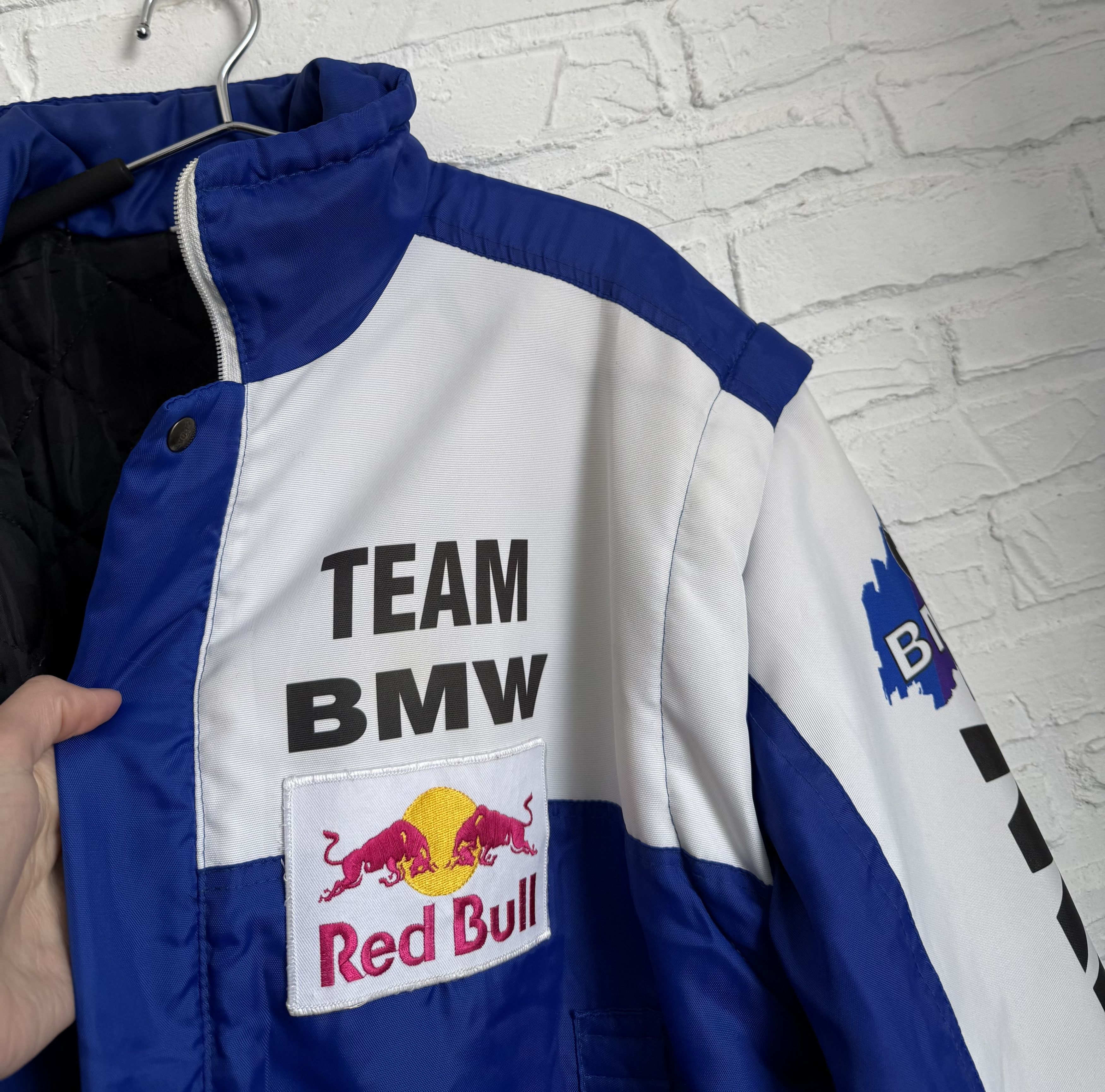 BMW Vintage 90s TEAM BMW Grand Prix Racing transformer Jacket Size US XL / EU 56 / 4 - 5 Thumbnail
