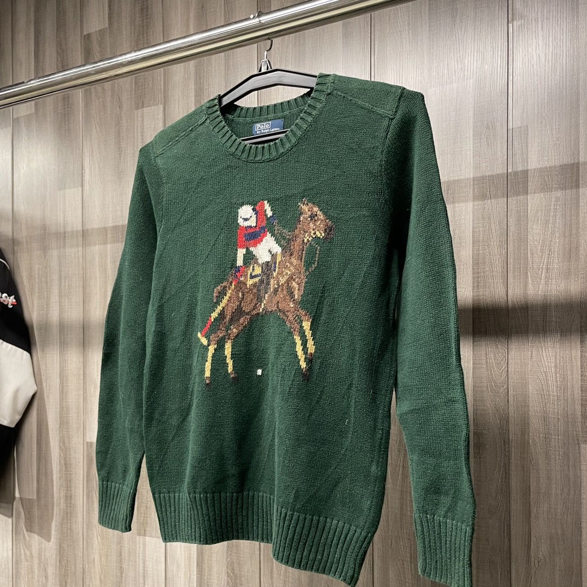 Ralph Lauren Polo Ralph Lauren Polo Player Intarsia Knit Sweater💥 Size US S / EU 44-46 / 1 - 3 Thumbnail