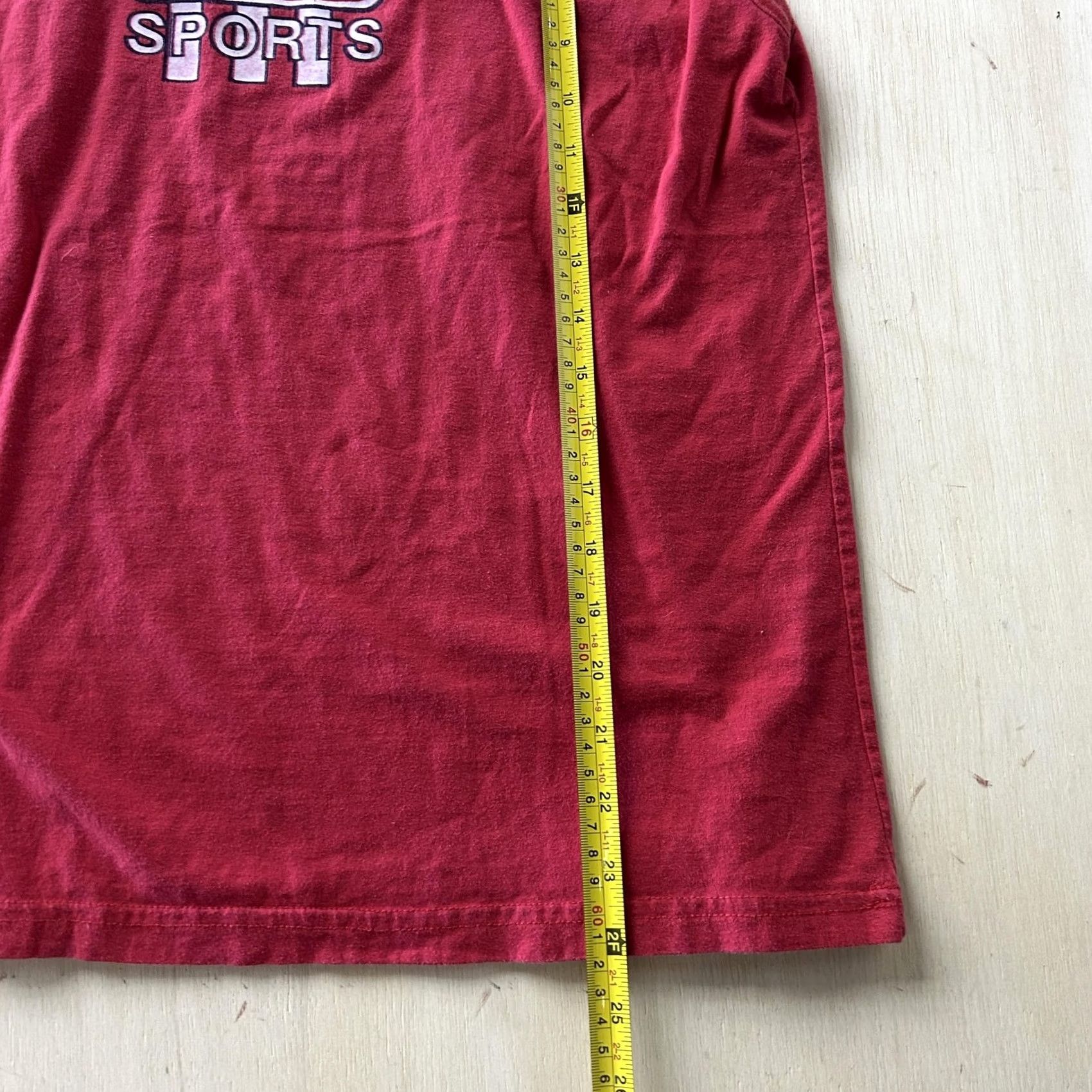 Tommy Hilfiger VINTAGE Tommy Sports Shirt Mens Medium Red Sleeveless Tank Tee T-Shirt 90s Size US M / EU 48-50 / 2 - 3 Thumbnail