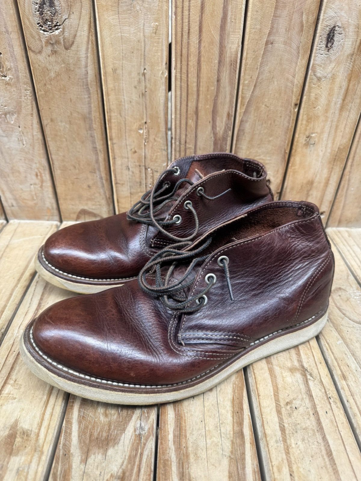 Red Wing Red Wing 3141 Chukka Brown leather boots EUR 40 UK 6.5 D Size US 7.5 / EU 40-41 - 15 Thumbnail