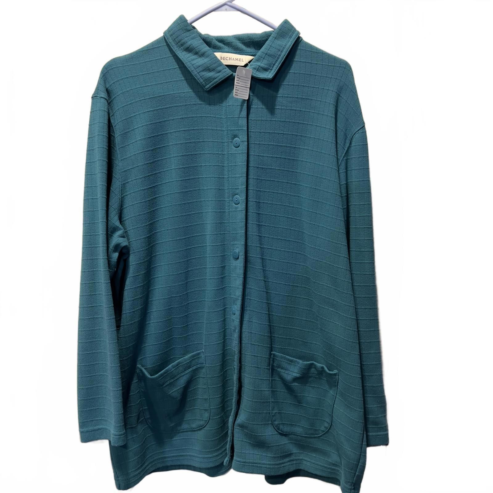 Other Bechamel Women's Teal Button-Up Cardigan Sweater Size XL / US 12-14 / IT 48-50 - 1 Thumbnail