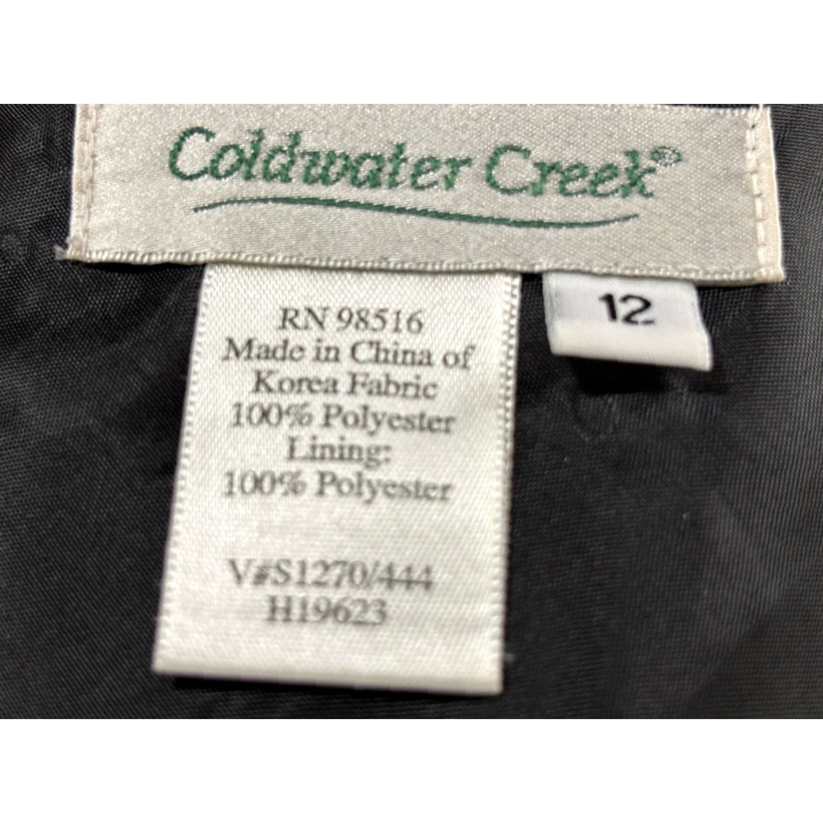 Coldwater Creek VINTAGE Coldwater Creek Sheath Dress Sz 12 Faux Wrap Black Brown Flowy Forest Fairy Midi Size XL / US 12-14 / IT 48-50 - 7 Thumbnail